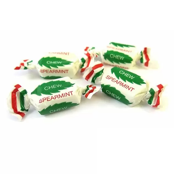 Spearmint Chews The Real Candy Co 100g